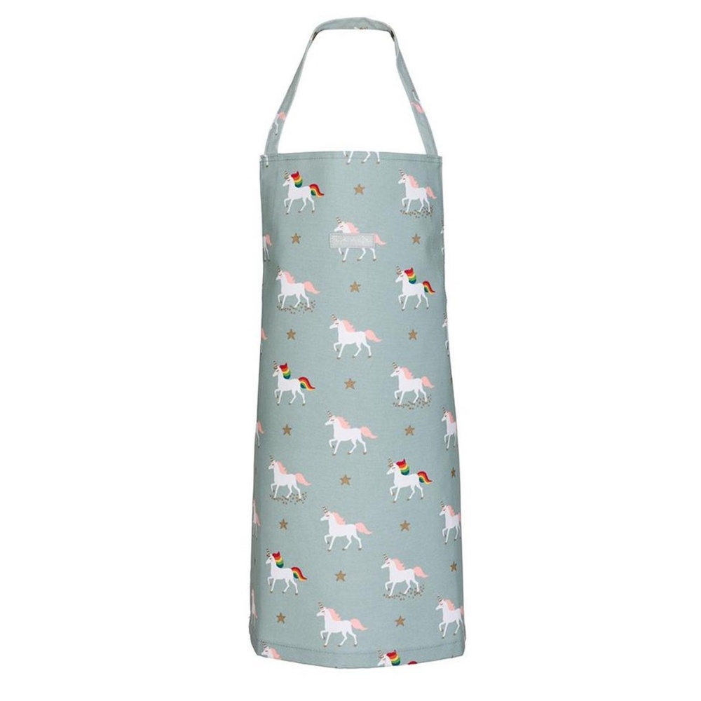 New Unicorn Kid's Oilcloth Wipeable Apron